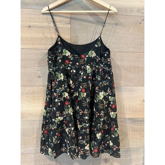 Alice + Olivia Collen Floral black Mini dress size 8 - Picture 7 of 12